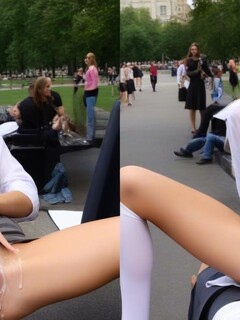 A Walk In The Park (x223) #public,park,nude