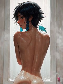 Venti Femboy Hentai AI Artwork [AtticArt] #3