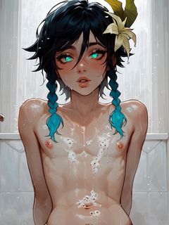 Venti Femboy Hentai AI Artwork [AtticArt] #3