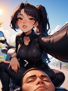 Rendered Human Motorcycle Seat Images (Free for caption use)