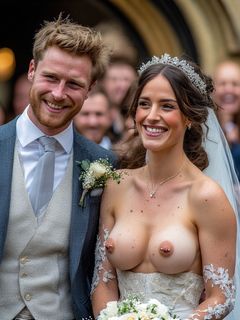 Smiling Brides with Pierced Nipples 13