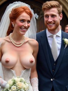 Smiling Brides with Pierced Nipples 13