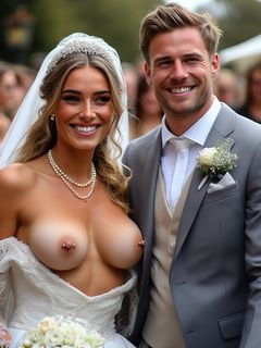 Smiling Brides with Pierced Nipples 13