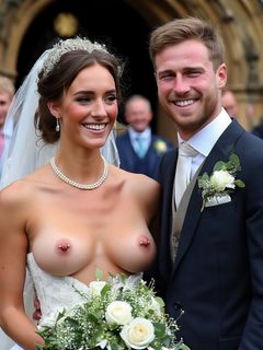 Smiling Brides with Pierced Nipples 13
