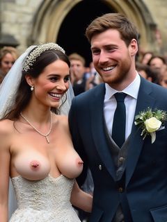Smiling Brides with Pierced Nipples 13