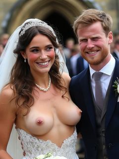 Smiling Brides with Pierced Nipples 13