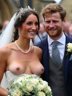 Smiling Brides with Pierced Nipples 13