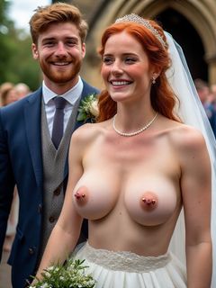 Smiling Brides with Pierced Nipples 13