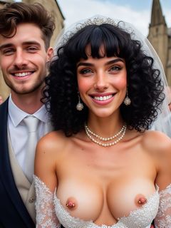 Smiling Brides with Pierced Nipples 13