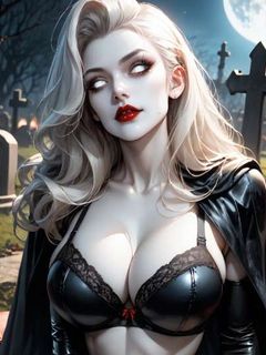 beautiful lady death horny art ai