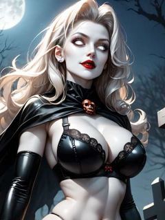 beautiful lady death horny art ai
