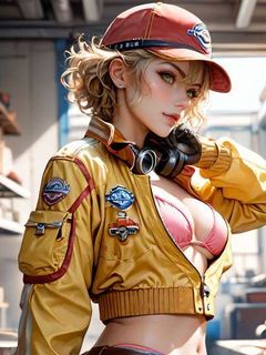 final fantasy 15 cindy topless and fucked