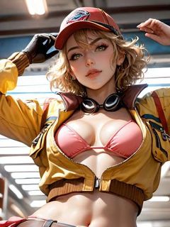 final fantasy 15 cindy topless and fucked