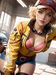 final fantasy 15 cindy topless and fucked