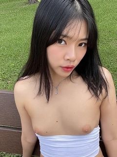 Ladyboy wenches on public park benches