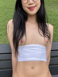 Ladyboy wenches on public park benches