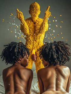 Lego NSFW - African ladies love Lego cock 1