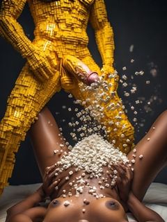 Lego NSFW - African ladies love Lego cock 1