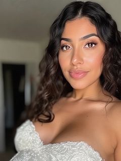 Pregnant Latinas in Wedding Dresses