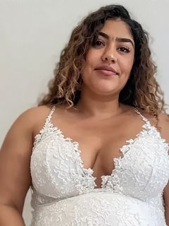 Pregnant Latinas in Wedding Dresses