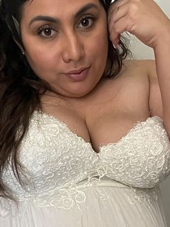 Pregnant Latinas in Wedding Dresses