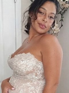 Pregnant Latinas in Wedding Dresses
