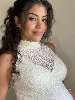 Pregnant Latinas in Wedding Dresses