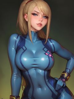 Samus Aran Metroid AI - Hentai - Remaster Edits
