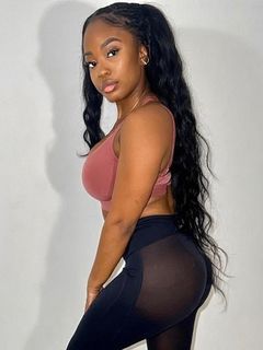 The hotness of sheer panel leggings
