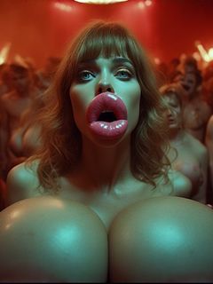 Bimbo Gooners At The Adult Cinema