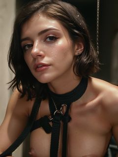 Chrissy Costanza AI Fakes - Close Up BDSM Tied up
