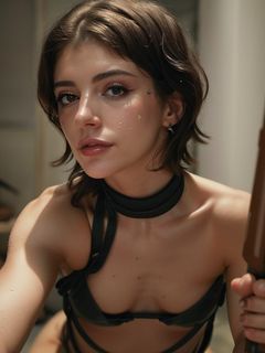 Chrissy Costanza AI Fakes - Close Up BDSM Tied up