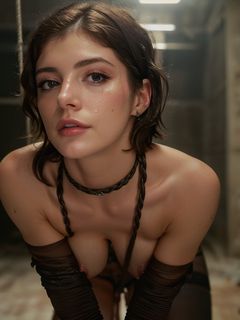 Chrissy Costanza AI Fakes - Close Up BDSM Tied up